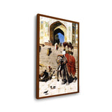 Royal Elephant At The Gateway - Framed Canvas