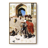 Royal Elephant At The Gateway - FLOATING FRAME