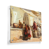 A Street Market Scene - Acrylic Wall Photo