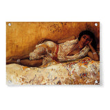 Moorish Girl Lying On A Couch - Acrylic Wall Photo