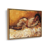 Moorish Girl Lying On A Couch - FLOATING FRAME