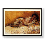 Moorish Girl Lying On A Couch - WALL MOUNT FRAME