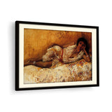 Moorish Girl Lying On A Couch - WALL MOUNT FRAME
