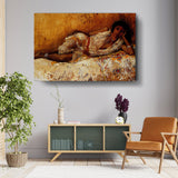 Moorish Girl Lying On A Couch - Wall Canvas