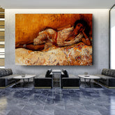 Picasoul - Artist - Moorish Girl Lying On A Couch - Wall Canvas