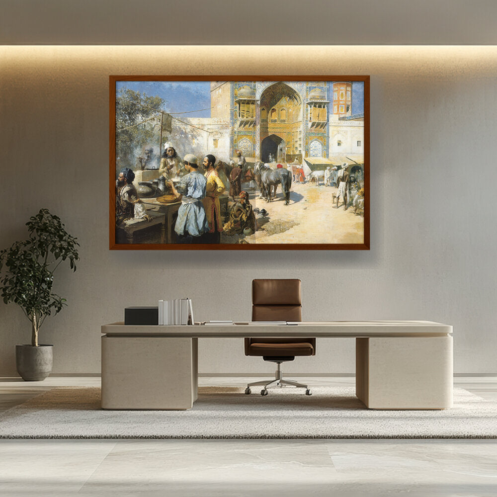 Picasoul - Artist - An Open??Air Restaurant - Framed Canvas