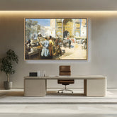 Picasoul - Artist - An Open??Air Restaurant - FLOATING FRAME