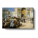 An Open??Air Restaurant - Wall Canvas