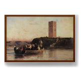 The Abandoned Tower - Framed Canvas