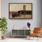 The Abandoned Tower - Framed Canvas