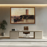 The Abandoned Tower - Framed Canvas