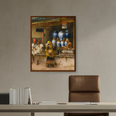 Picasoul - Artist - The Perfume Bath Towel - Framed Canvas