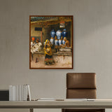 Picasoul - Artist - The Perfume Bath Towel - Framed Canvas