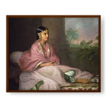 Indian Bibi Jemdanee - Framed Canvas