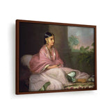 Indian Bibi Jemdanee - Framed Canvas