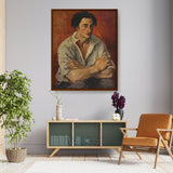 Portrait Of A Young Man - Framed Canvas