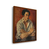Portrait Of A Young Man - Framed Canvas