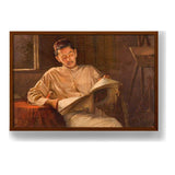 At Rest Pestonji Bomanjee - Framed Canvas