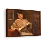 At Rest Pestonji Bomanjee - Framed Canvas