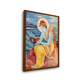 Sree Ram With Little Squirrel - Framed Canvas
