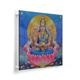 Lakshmi With A Kalasha - Acrylic Wall Photo