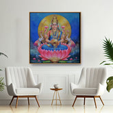 Picasoul - Artist - Lakshmi With A Kalasha - FLOATING FRAME
