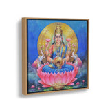 Lakshmi With A Kalasha - FLOATING FRAME