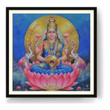 Lakshmi With A Kalasha - WALL MOUNT FRAME