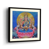 Lakshmi With A Kalasha - WALL MOUNT FRAME