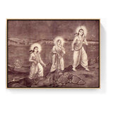 Rama With Sita And Laxman - FLOATING FRAME