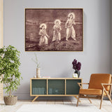 Rama With Sita And Laxman - FLOATING FRAME