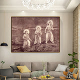 Picasoul - Artist - Rama With Sita And Laxman - FLOATING FRAME