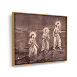 Rama With Sita And Laxman - FLOATING FRAME