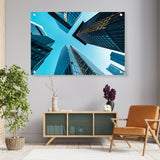 Skyscraper Tower Buildings - Acrylic Wall Photo