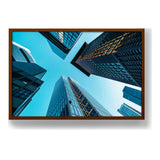 Skyscraper Tower Buildings - Framed Canvas