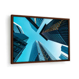Skyscraper Tower Buildings - Framed Canvas