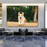 Picasoul - Artist - Cute Welsh Corgi Dog - FLOATING FRAME