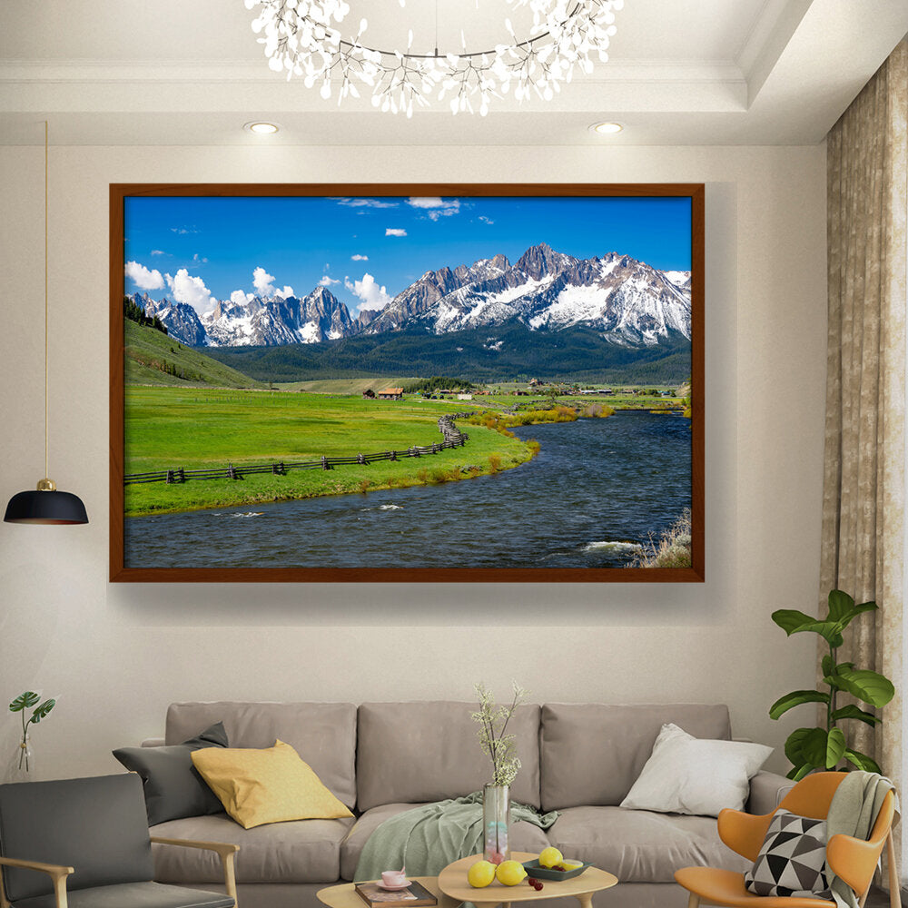 Picasoul - Artist - Stanley Idaho - Framed Canvas