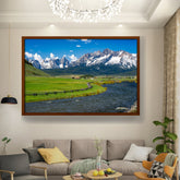 Picasoul - Artist - Stanley Idaho - Framed Canvas