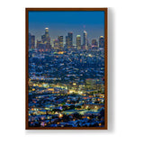 Scenic View Of Los Angeles - Framed Canvas