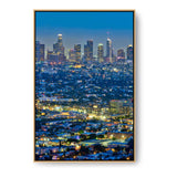 Scenic View Of Los Angeles - FLOATING FRAME