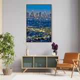 Scenic View Of Los Angeles - FLOATING FRAME