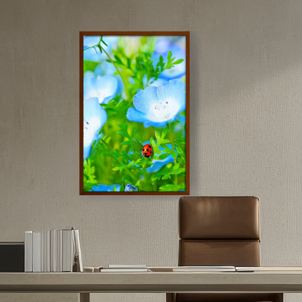 Picasoul - Artist - Red And Black Ladybug - Framed Canvas