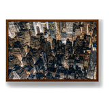 Aerial View Of Manhattan - Framed Canvas