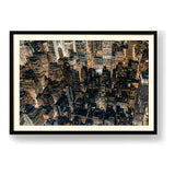Aerial View Of Manhattan - WALL MOUNT FRAME