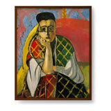 Odalisque With Gray Pants - Framed Canvas