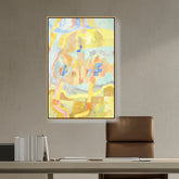 Picasoul - Artist - Decorative Triple Painting - FLOATING FRAME