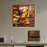 Picasoul - Artist - Abstract Geometric Planes - Framed Canvas