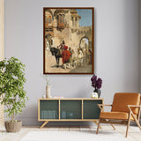 Departure For The Hunt - Framed Canvas