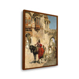 Departure For The Hunt - Framed Canvas